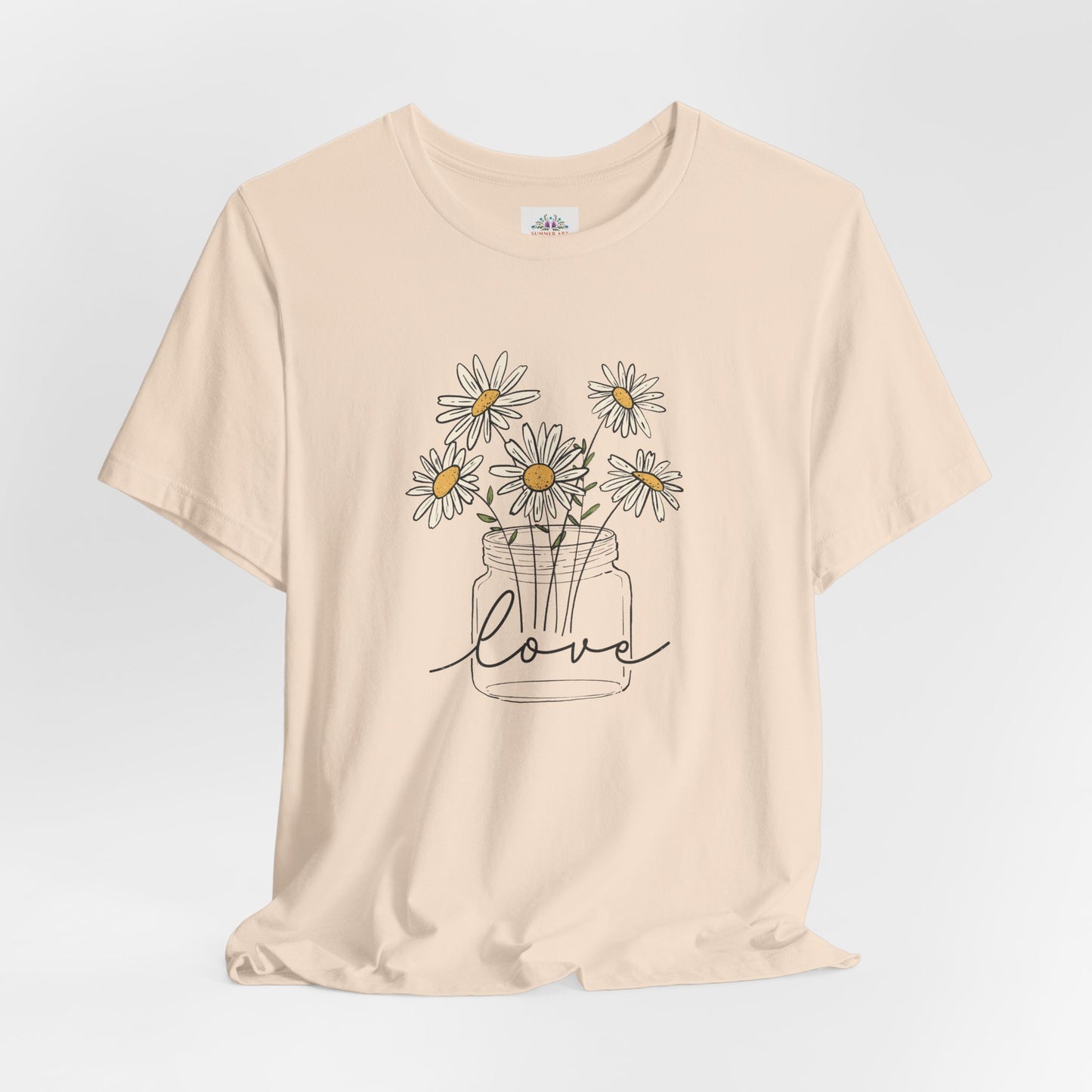 Daisy Floral TShirt, Love gift, Daisy Gifts, Birth Flower Gift, Botanical T-Shirt