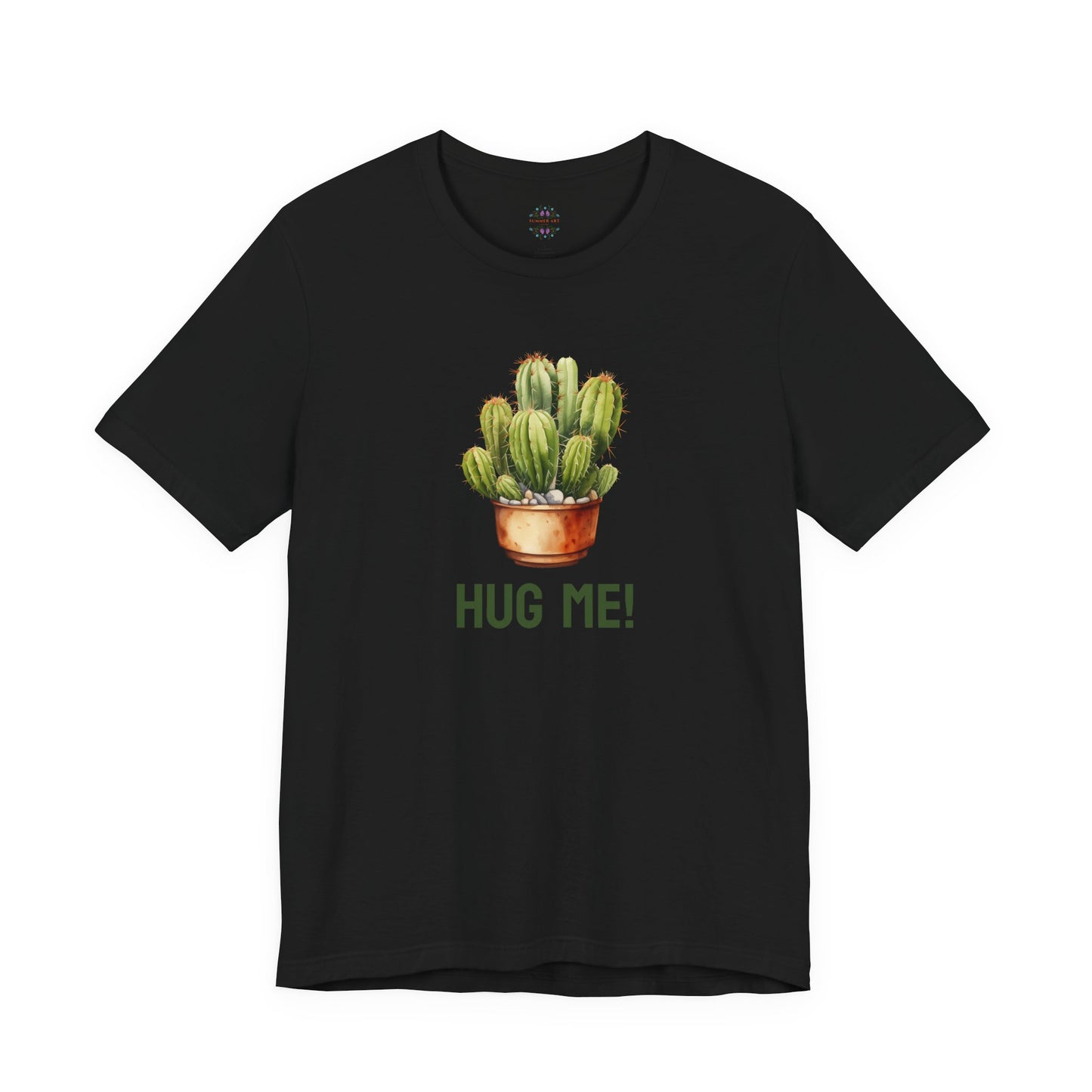 Cactus Tshirt, Succulent Tee, Plant Lover Shirt, Desert Graphic Top, Botanical Print Clothing, Hug me shirt for Friend, Attitude shirt
