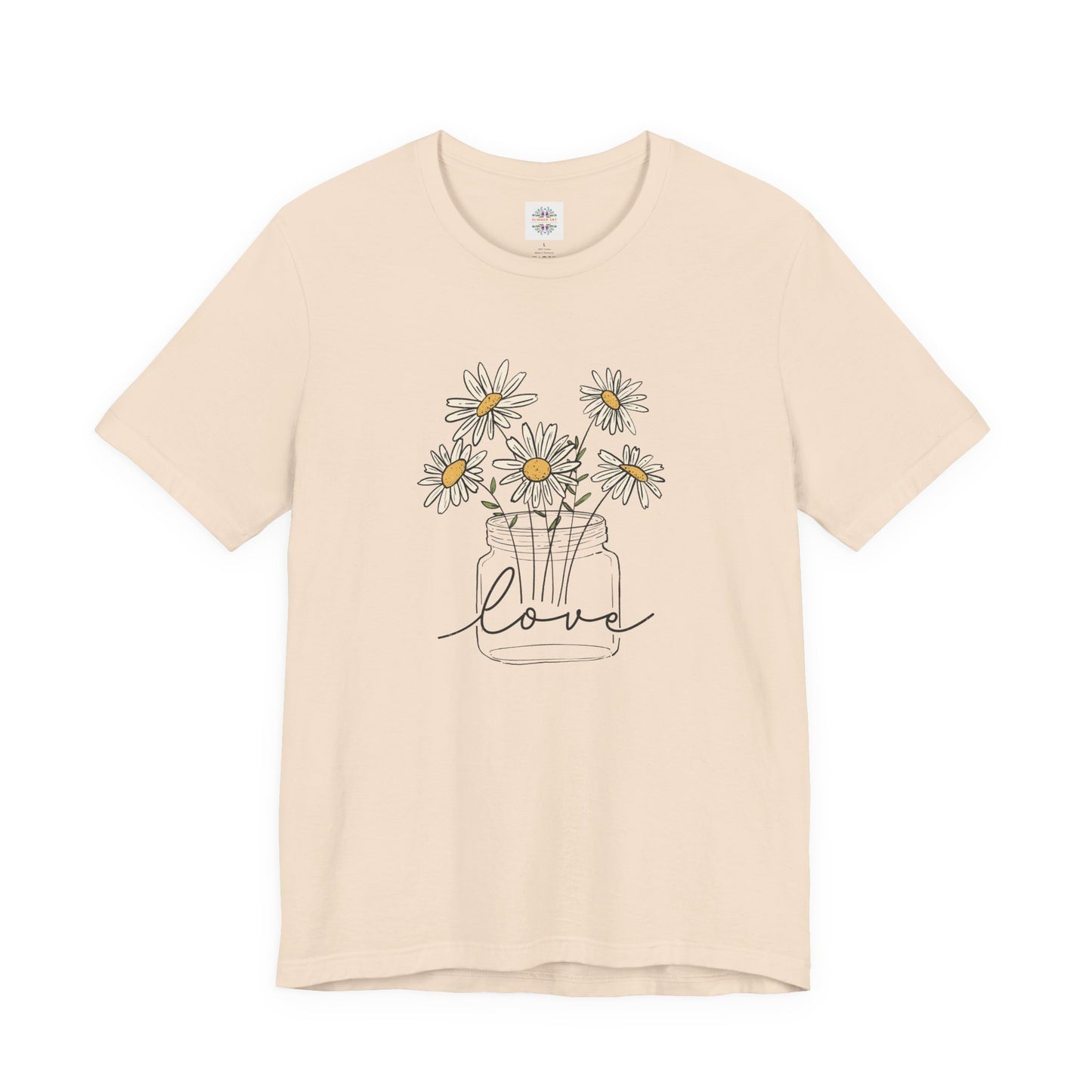 Daisy Floral TShirt, Love gift, Daisy Gifts, Birth Flower Gift, Botanical T-Shirt