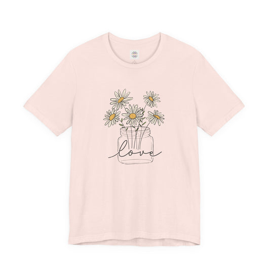 Daisy Floral TShirt, Love gift, Daisy Gifts, Birth Flower Gift, Botanical T-Shirt