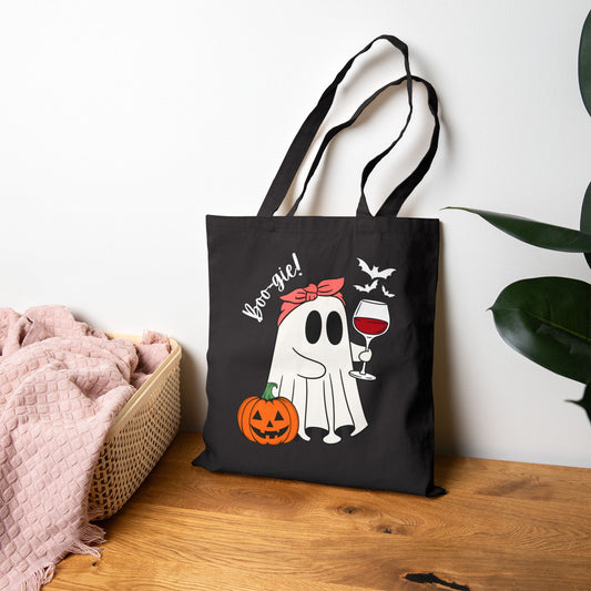 Halloween Tote Bag - Boo-tiful Tote for Trick or Treat, Fall Fashion Gatherings, Pumpkin Spice Lovers, Ghost Bag for Her Eco-Friendly Gift