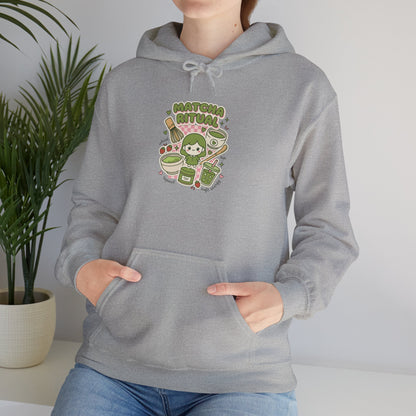 Matcha Cat Latte Hoodie | matcha aesthetic, café girl style