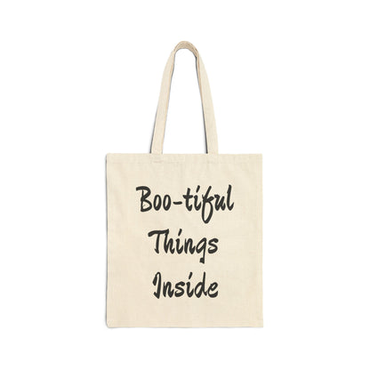 Halloween Tote Bag - Boo-tiful Tote for Trick or Treat, Fall Fashion Gatherings, Pumpkin Spice Lovers, Ghost Bag for Her Eco-Friendly Gift