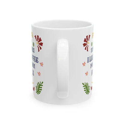 I Like Coffee More Than People Mug -Dont Like People Mug, Sence of Humor , Gift for Coworker, Novelty Funny Sarcastic Mug, Rude Mug for Adults