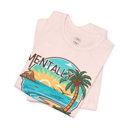 Vacation Shirts Mental Health TShirt - Beach Vibes Tee, Summer Relaxation Vintage T Shirt