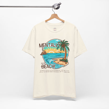 Vacation Shirts Mental Health TShirt - Beach Vibes Tee, Summer Relaxation Vintage T Shirt