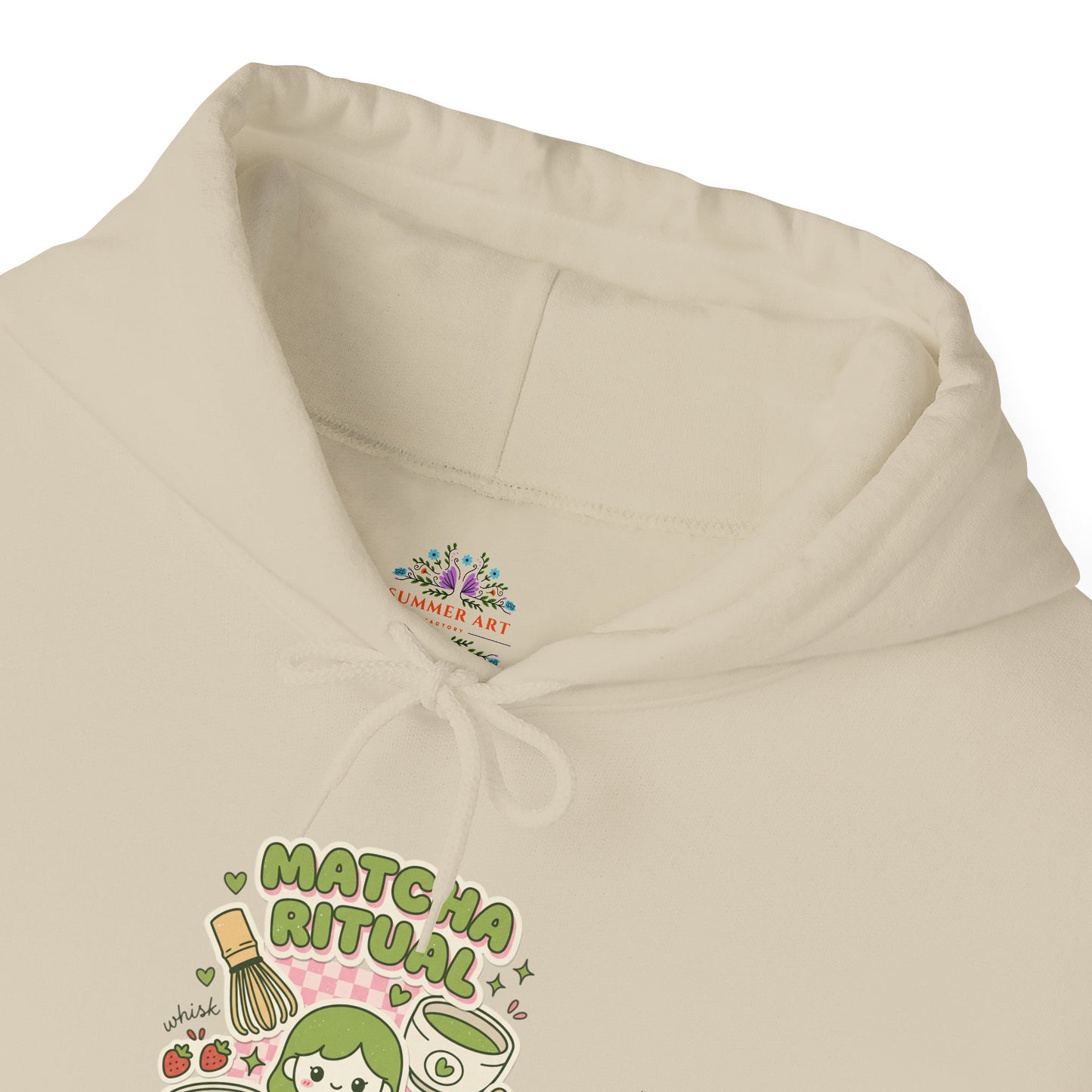 Matcha Cat Latte Hoodie | matcha aesthetic, café girl style