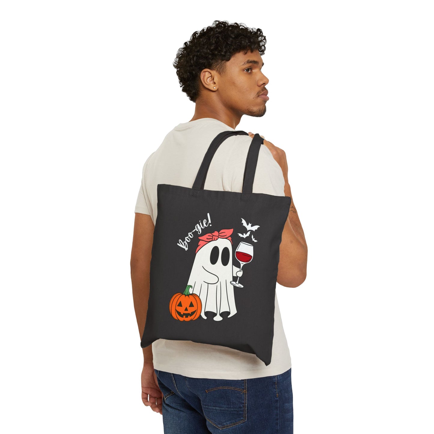 Halloween Tote Bag - Boo-tiful Tote for Trick or Treat, Fall Fashion Gatherings, Pumpkin Spice Lovers, Ghost Bag for Her Eco-Friendly Gift