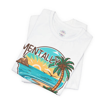 Vacation Shirts Mental Health TShirt - Beach Vibes Tee, Summer Relaxation Vintage T Shirt