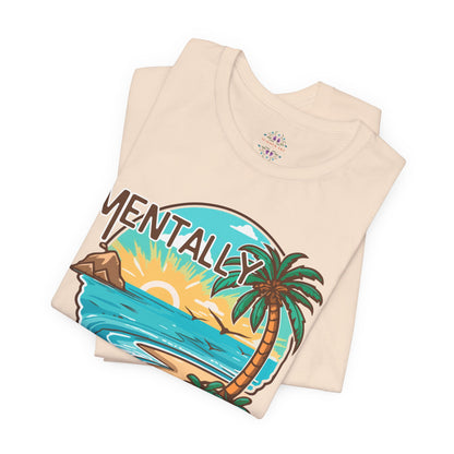 Vacation Shirts Mental Health TShirt - Beach Vibes Tee, Summer Relaxation Vintage T Shirt