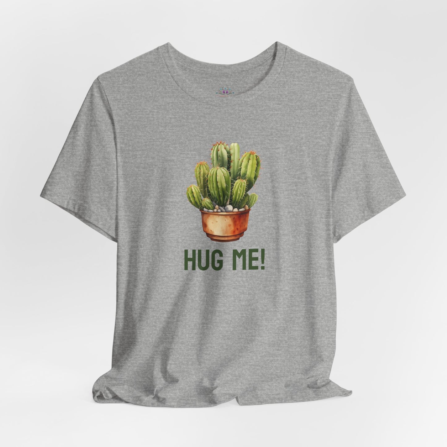 Cactus Tshirt, Succulent Tee, Plant Lover Shirt, Desert Graphic Top, Botanical Print Clothing, Hug me shirt for Friend, Attitude shirt