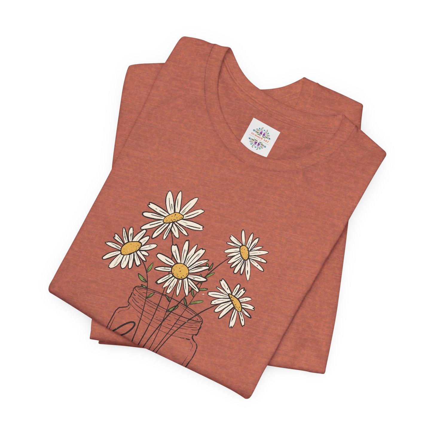 Daisy Floral TShirt, Love gift, Daisy Gifts, Birth Flower Gift, Botanical T-Shirt