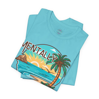 Vacation Shirts Mental Health TShirt - Beach Vibes Tee, Summer Relaxation Vintage T Shirt