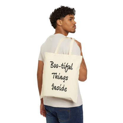 Halloween Tote Bag - Boo-tiful Tote for Trick or Treat, Fall Fashion Gatherings, Pumpkin Spice Lovers, Ghost Bag for Her Eco-Friendly Gift