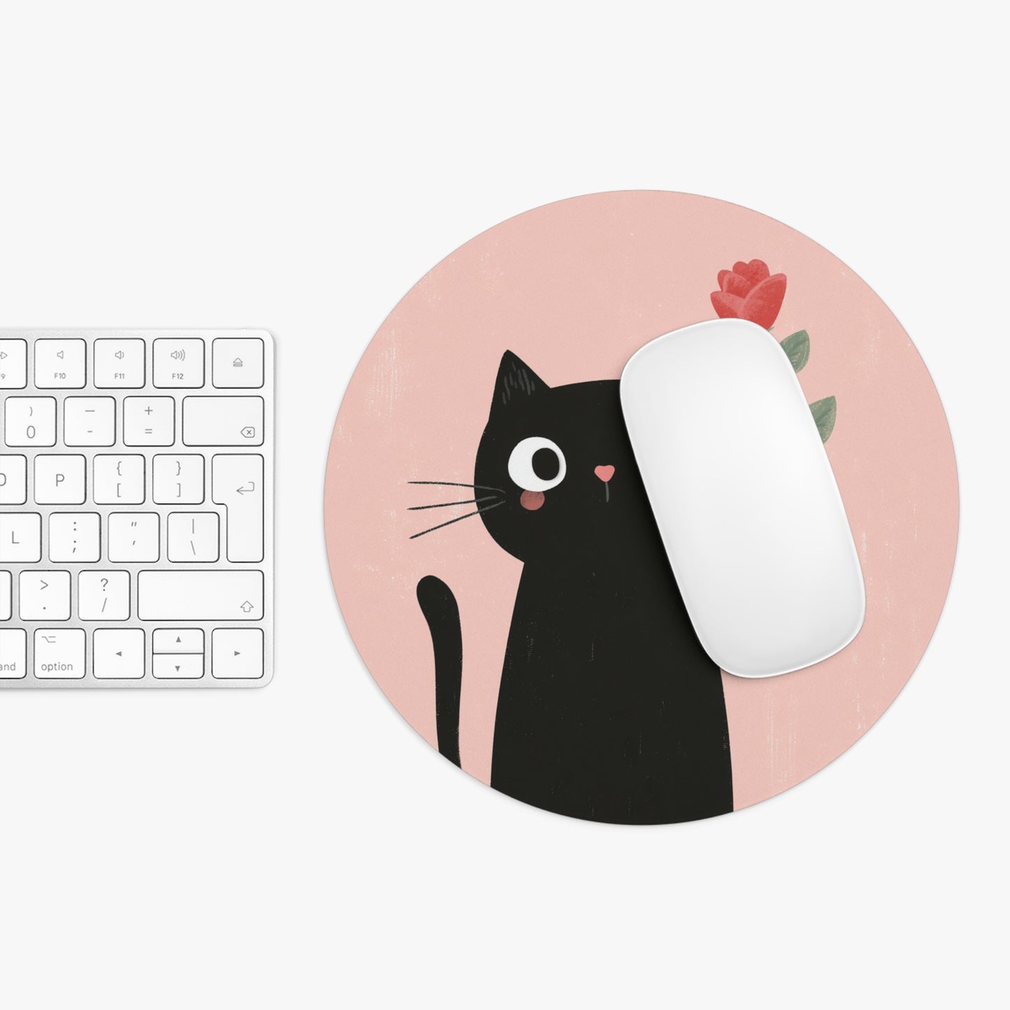 Mouse Pad for Desk, Gift for School Mouse Pad, Office Desk Decor, Cat Lover Gift Floral Mouse Matt Unique Gift for Her PC Kawaii Accessories