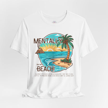 Vacation Shirts Mental Health TShirt - Beach Vibes Tee, Summer Relaxation Vintage T Shirt