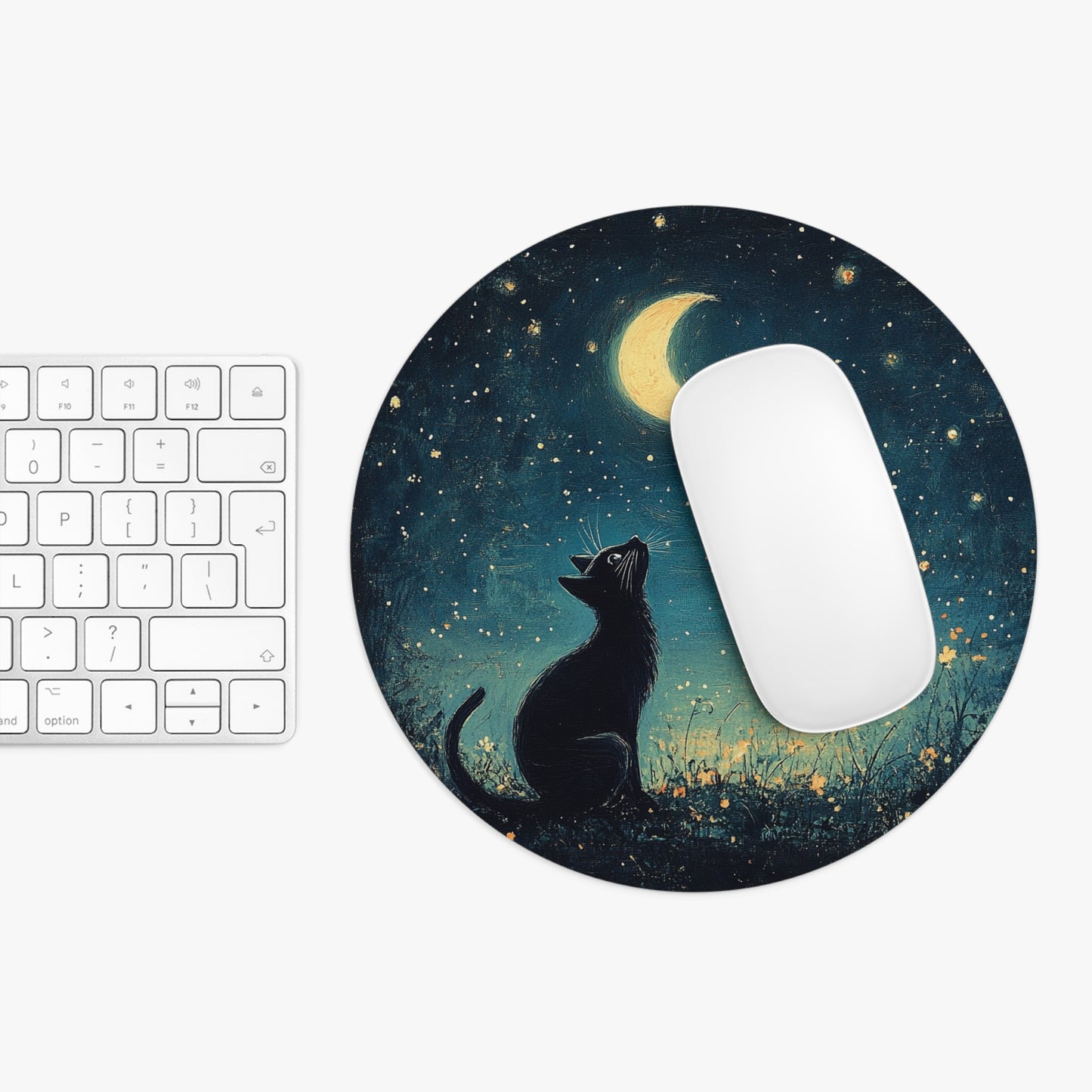 Mouse Pad- Cute Black Cat Mouse Pad ,Office Decor Computer Desk, Gaming Pad