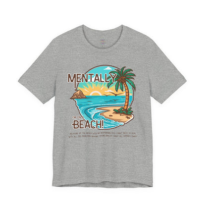 Vacation Shirts Mental Health TShirt - Beach Vibes Tee, Summer Relaxation Vintage T Shirt