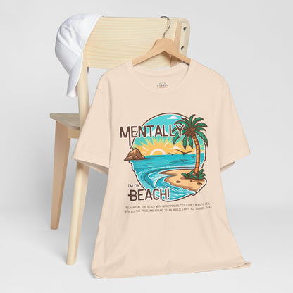 Vacation Shirts Mental Health TShirt - Beach Vibes Tee, Summer Relaxation Vintage T Shirt