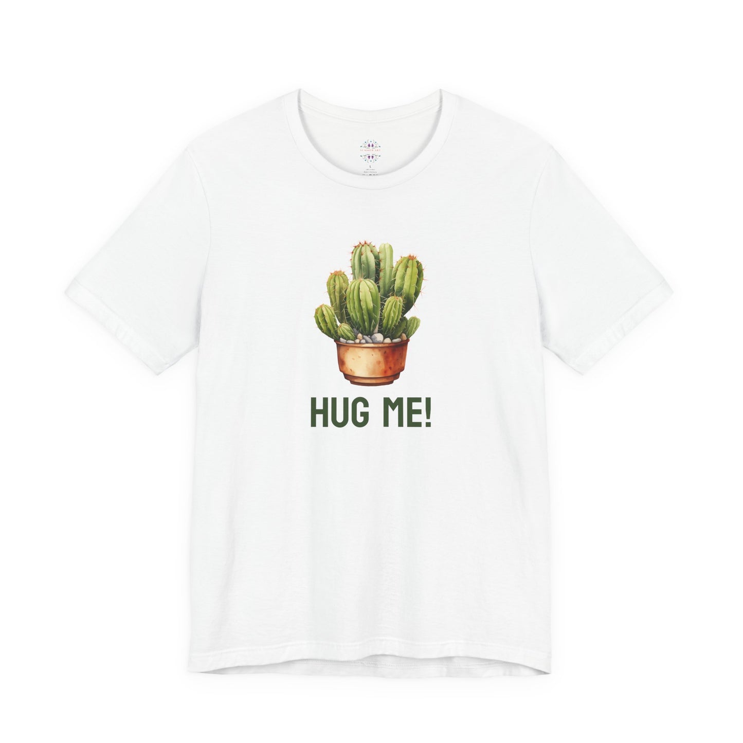 Cactus Tshirt, Succulent Tee, Plant Lover Shirt, Desert Graphic Top, Botanical Print Clothing, Hug me shirt for Friend, Attitude shirt