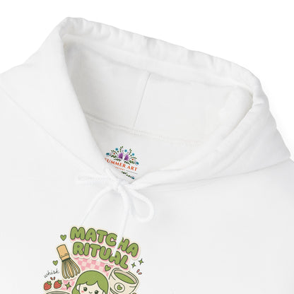 Matcha Cat Latte Hoodie | matcha aesthetic, café girl style