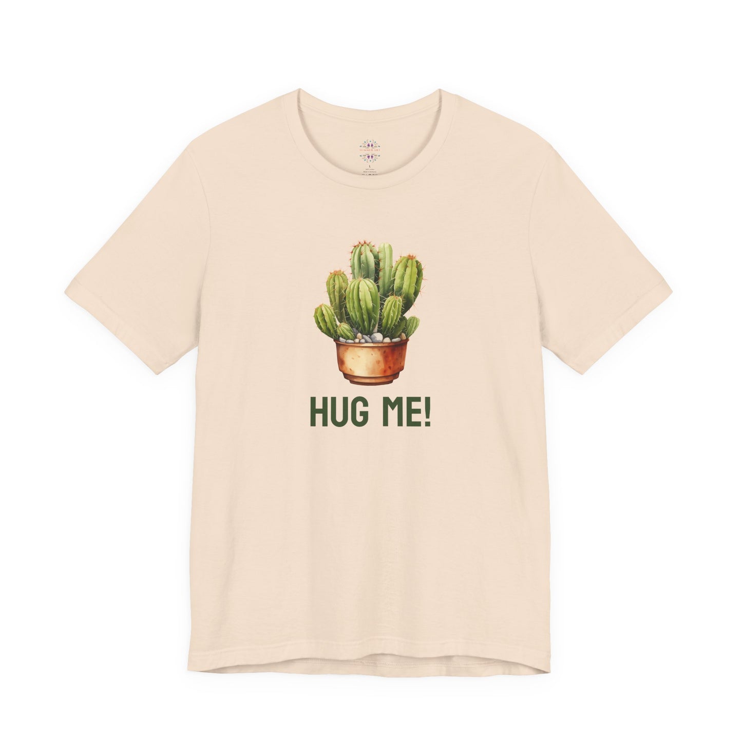 Cactus Tshirt, Succulent Tee, Plant Lover Shirt, Desert Graphic Top, Botanical Print Clothing, Hug me shirt for Friend, Attitude shirt