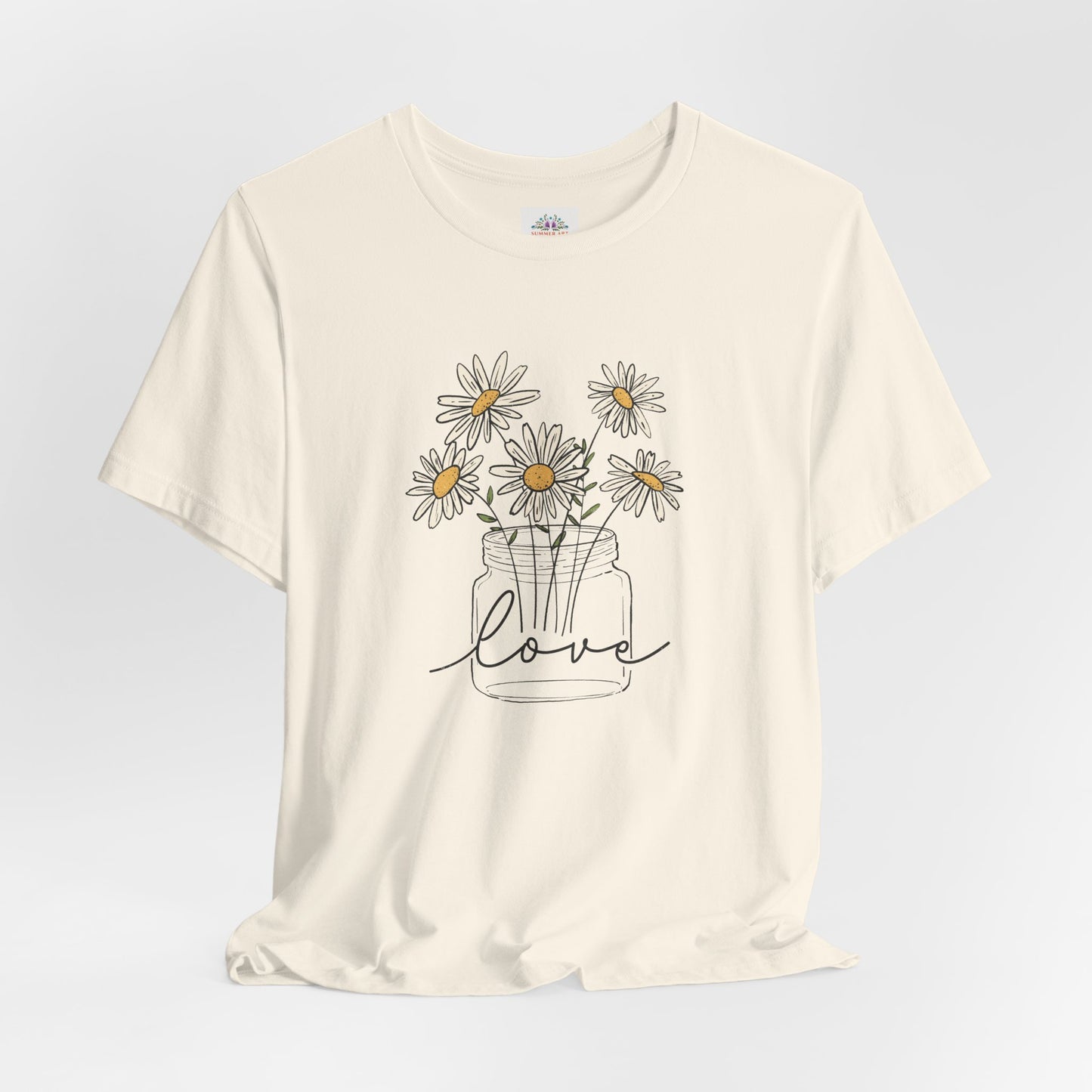 Daisy Floral TShirt, Love gift, Daisy Gifts, Birth Flower Gift, Botanical T-Shirt