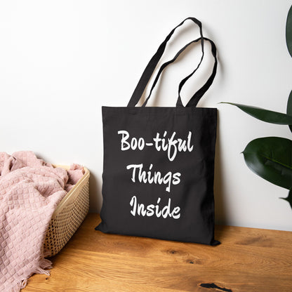 Halloween Tote Bag - Boo-tiful Tote for Trick or Treat, Fall Fashion Gatherings, Pumpkin Spice Lovers, Ghost Bag for Her Eco-Friendly Gift