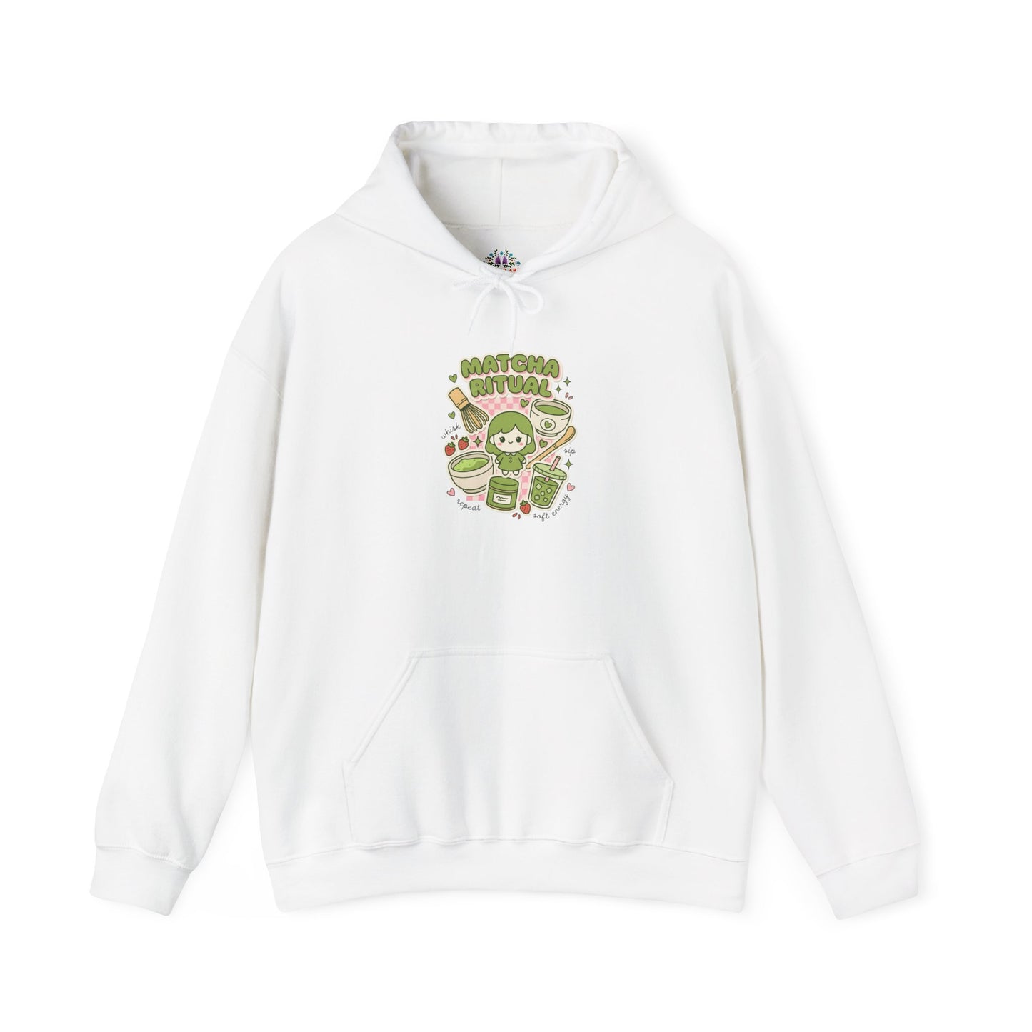 Matcha Cat Latte Hoodie | matcha aesthetic, café girl style
