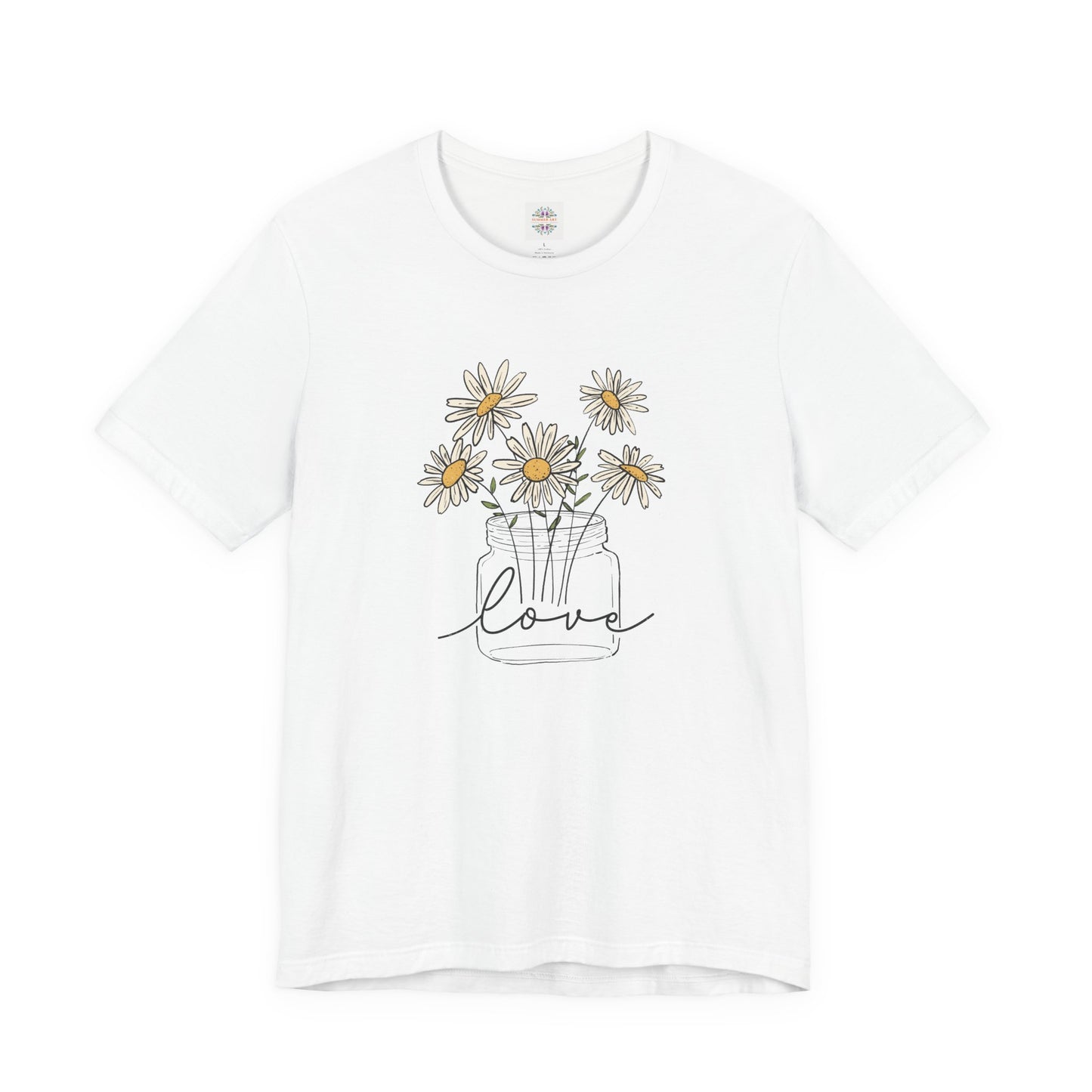 Daisy Floral TShirt, Love gift, Daisy Gifts, Birth Flower Gift, Botanical T-Shirt