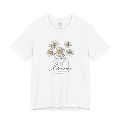 Daisy Floral TShirt, Love gift, Daisy Gifts, Birth Flower Gift, Botanical T-Shirt
