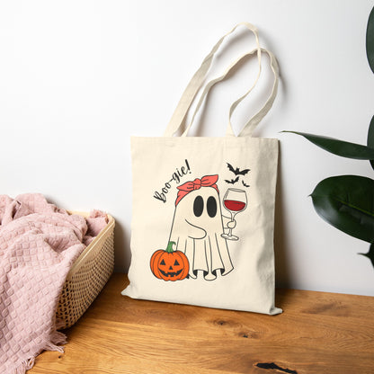 Halloween Tote Bag - Boo-tiful Tote for Trick or Treat, Fall Fashion Gatherings, Pumpkin Spice Lovers, Ghost Bag for Her Eco-Friendly Gift